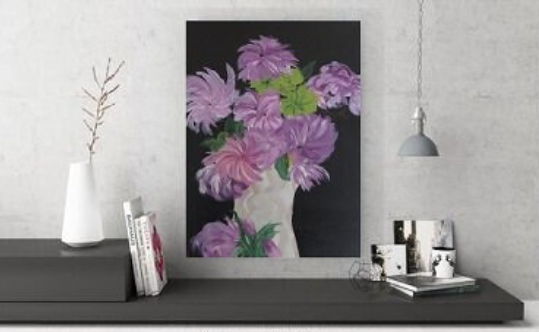 Wall Art - "Purple Blossoms - Peaceful Grace"