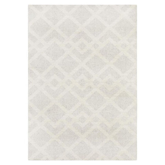 Rug - Geometric Diamond Area Rug – Pebble