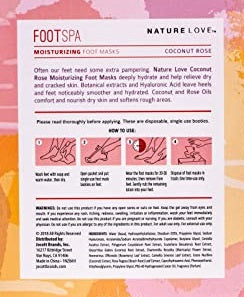 Foot Spa - Moisturizing Foot Masks - Coconut Rose