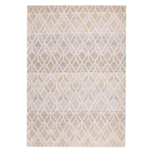 Rug - Geometric Diamond Area Rug - Sand