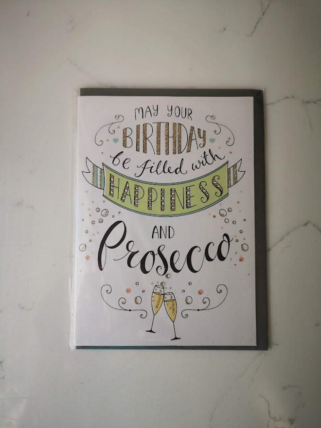 Gift Card - May Your Birthday Be Filled with Happiness & Prosecco