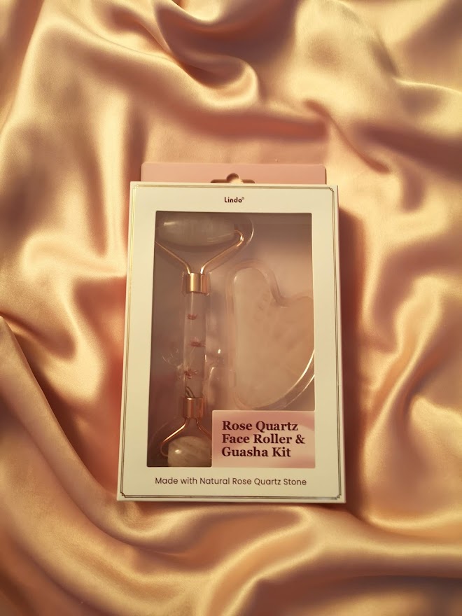 Rose Quartz Face Roller & Guasha Kit