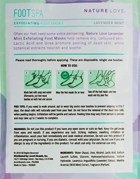 Foot Spa - Exfoliating Foot Masks – Lavender Mint