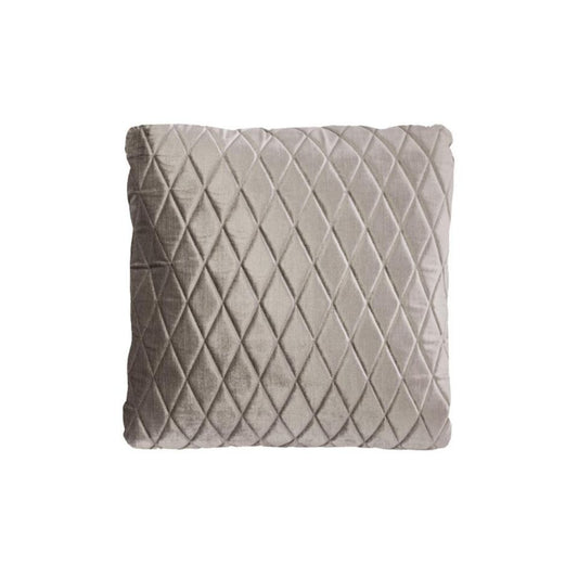 Cushion Pillow – Geometric Diamond Pattern - Pebble